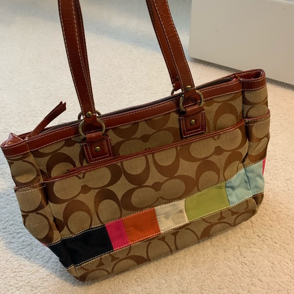 Coach Colorblock Purse - Picture 2 of 4